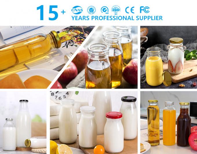 200 ml 250 ml botellas de jugo de vidrio de 16 oz contenedor de bebidas a granel 0