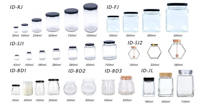 200 ml 250 ml botellas de jugo de vidrio de 16 oz contenedor de bebidas a granel 5