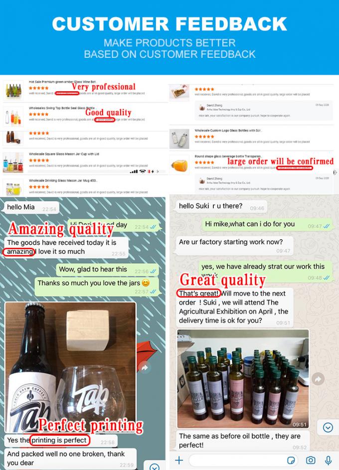 Botellas de cerveza de vidrio 200ml 375ml 500ml para elaborar en casa 5