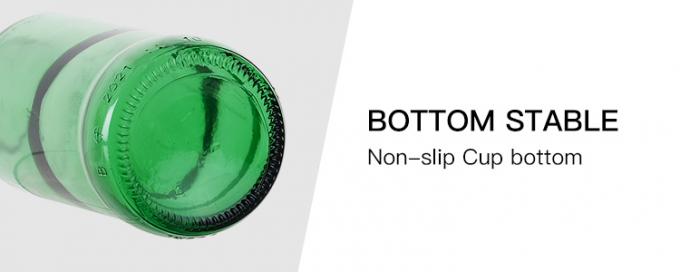 Botellas de refresco de vidrio de 12 oz en relieve reciclables para vino de cerveza 4