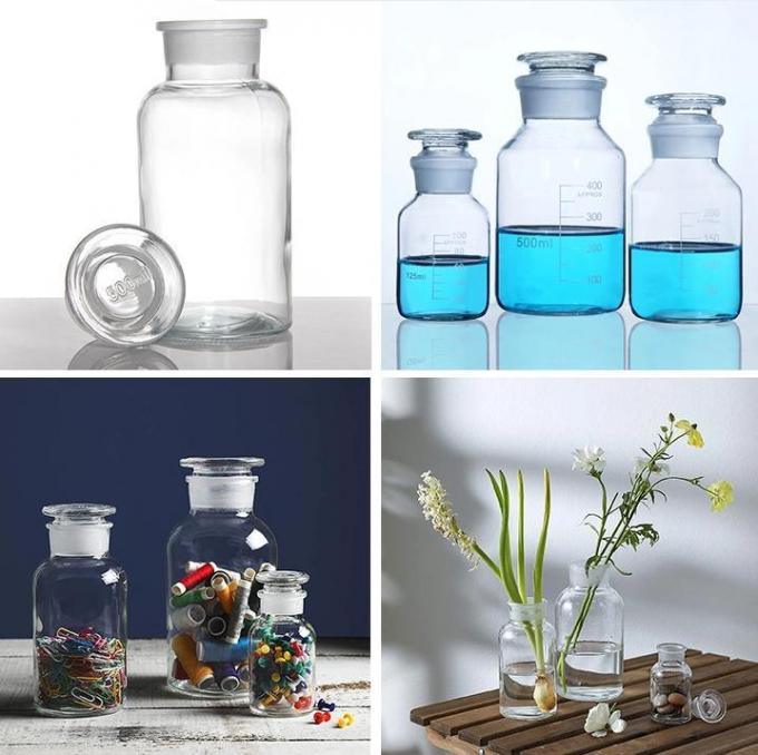 Botellas de medicinas claras de 100 ml de vidrio de alto borosilicato 2