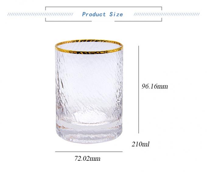 Logotipo personalizado Espresso Shot Glass Rock Whisky Negroni Glass 210 ml 0