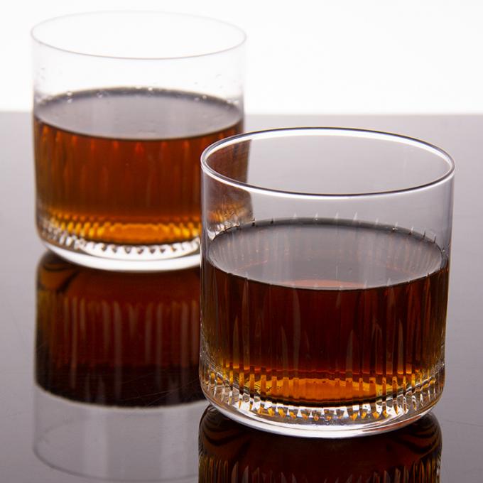 7.5oz Modernos vasos de bebida grabado whisky tumbler cristal copa para beber bourbon 3