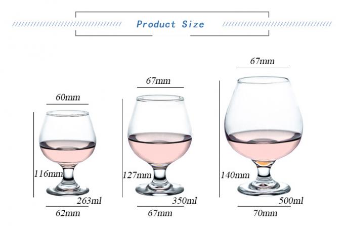 Copo de cristal de vidrio de brandy al vapor olfateadores a granel 0