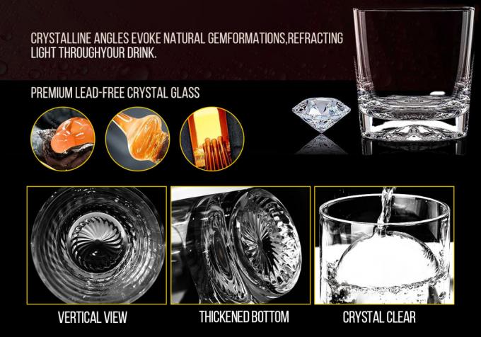 280 ml de cristal Highball copas de cóctel para el agua de whisky 2