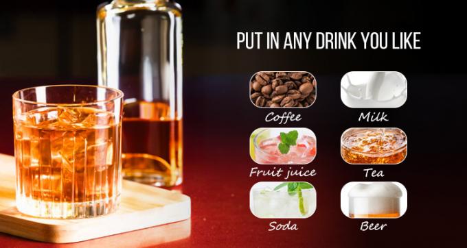 Té de vidrio con bolas personalizadas para barras 200 ml 4