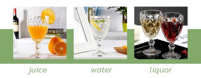 Coctelería de época Vinos rojos Tazas de vidrio Vinos de Navidad Tazas de vidrio 350ml 5