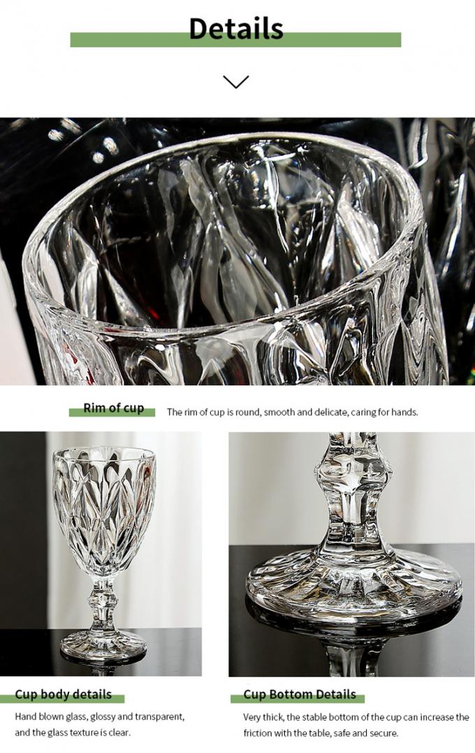 Copas de vidrio de vino rojo en relieve 1
