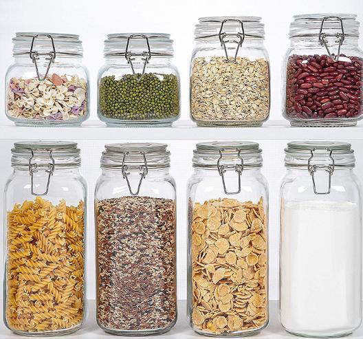 Envases de vidrio de 200 ml envases de té, café y azúcar envases para el embalaje de alimentos de cocina 1