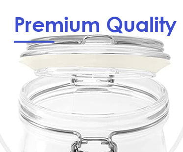 Envases de cristal redondos a medida 35ml 100ml 8Oz 10Oz 12Oz Jam de pepinos picles Jarrones de almacenamiento de vidrio para almacenar alimentos 3