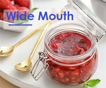Envases de cristal redondos a medida 35ml 100ml 8Oz 10Oz 12Oz Jam de pepinos picles Jarrones de almacenamiento de vidrio para almacenar alimentos 5