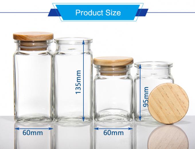 100 ml Jarrones de café de vidrio vacío Envases para galletas Azúcar Té Pudding miel 1