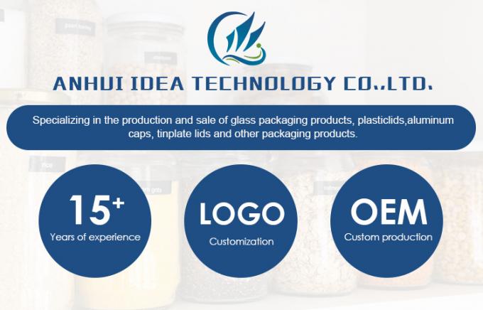 300 ml 200 ml 100 ml mayorista Hexagon Vidrio Mason Jar Jam Jar Miel Jar Con tapa de tornillo de metal 0