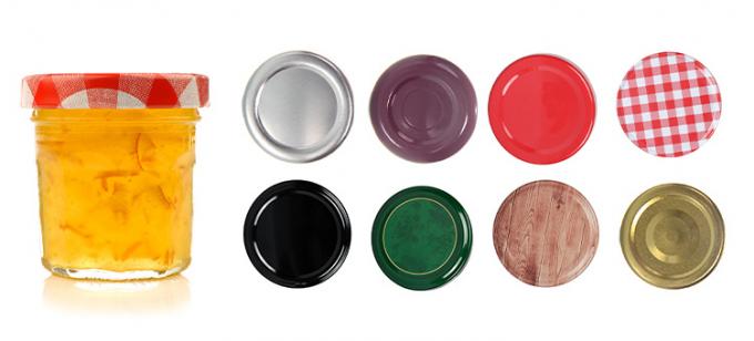 Jarrón de almacenamiento de mermelada de alto sello Jarrón doméstico vacío puede limpiar la mermelada con tapa de aluminio 7