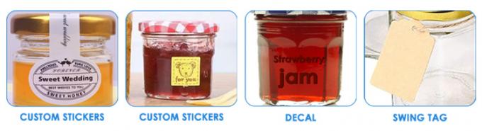 Calidad personalizada 370 ml 500 ml de miel de almacenamiento Jarrón de vidrio de alimentos para el almacenamiento 8