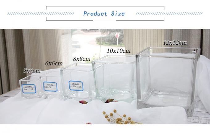 8 oz 10 oz 20 oz Vidrio reciclado Jarrones de velas de cilindro Forma OEM 1