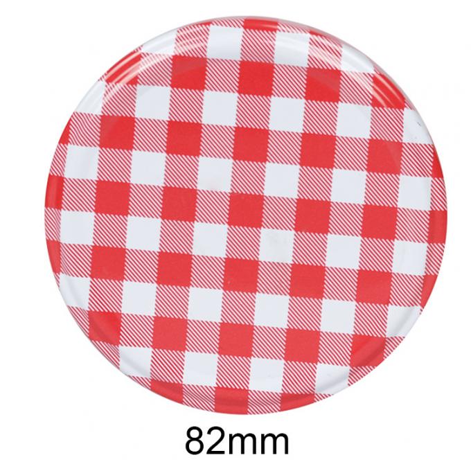 Venta caliente de tarro de embalaje de 82 mm Torcer la tapa de la tapa de la tapa de metal para la botella de leche 11