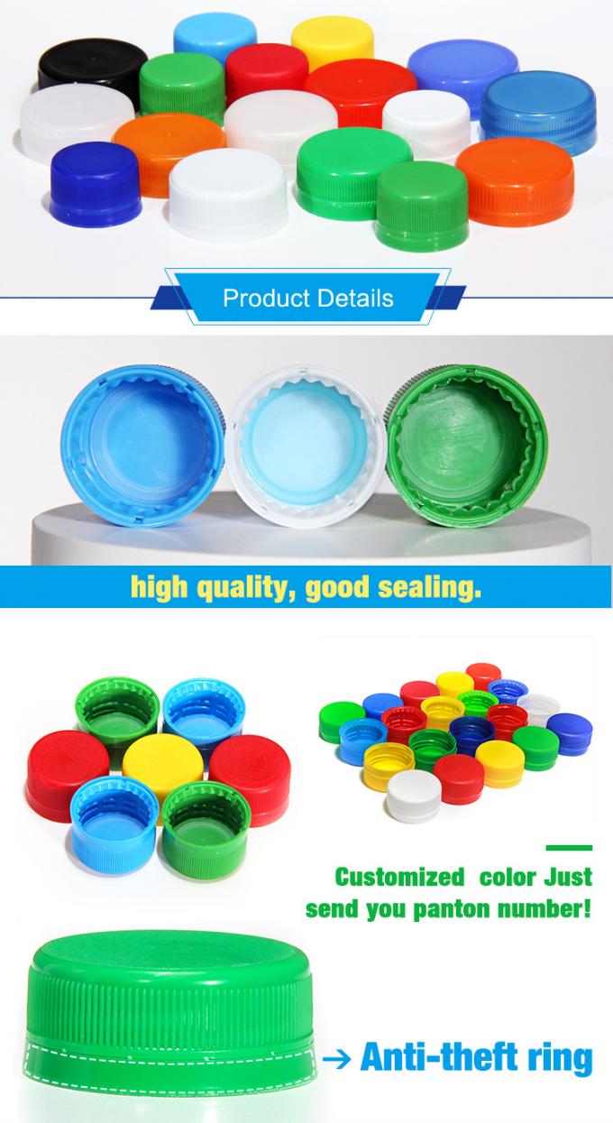 Forma personalizada 28 mm Bebidas gaseosas carbonatadas con chispa PP tapa de plástico CSD para botella de bebidas 0