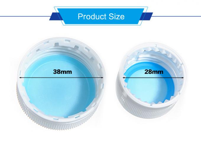 Forma personalizada 28 mm Bebidas gaseosas carbonatadas con chispa PP tapa de plástico CSD para botella de bebidas 1