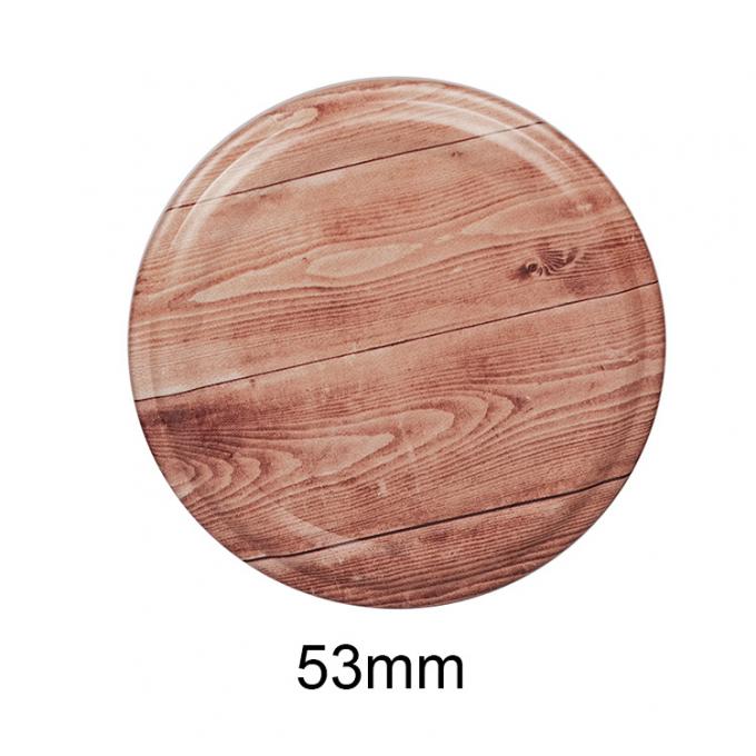 Jarrón de lata de plástico tapa boca ancha 38mm 43mm 48mm 8