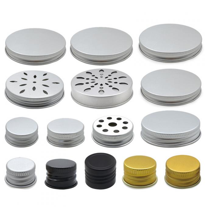 Capas de botellas de refresco de metal roscado tapas de botellas de vidrio de leche de aluminio 13mm-104mm 0