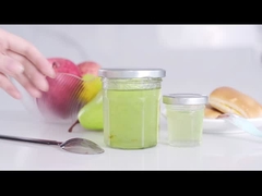 Conservadores de vidrio para alimentos envases de vidrio cuadrados 195 ml