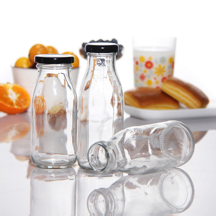 Precio de fábrica 200ml 250ml 350ml 500ml 1000ml Botella de salsa de vidrio con tapa de plástico con tapa de tornillo