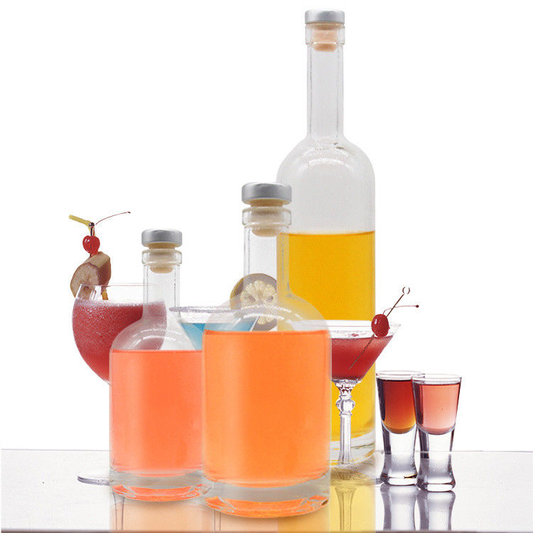 Tequila Super Flint Spirits Botellas de vidrio de licor de corcho 750 ml