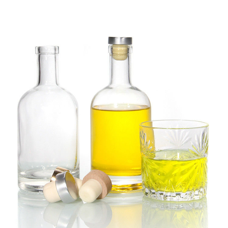 Tequila Super Flint Spirits Botellas de vidrio de licor de corcho 750 ml