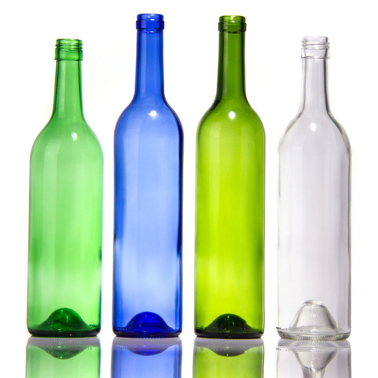 Fábrica vende botellas de vidrio verde oscuro y botella de vidrio de vino tinto con tapa hermética