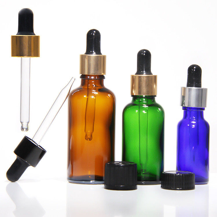 Precio de fábrica Botellas de tintura a granel Botellas de tintura de vidrio con tapa de madera de plástico