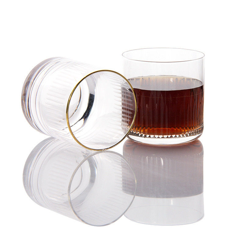 7.5oz Modernos vasos de bebida grabado whisky tumbler cristal copa para beber bourbon