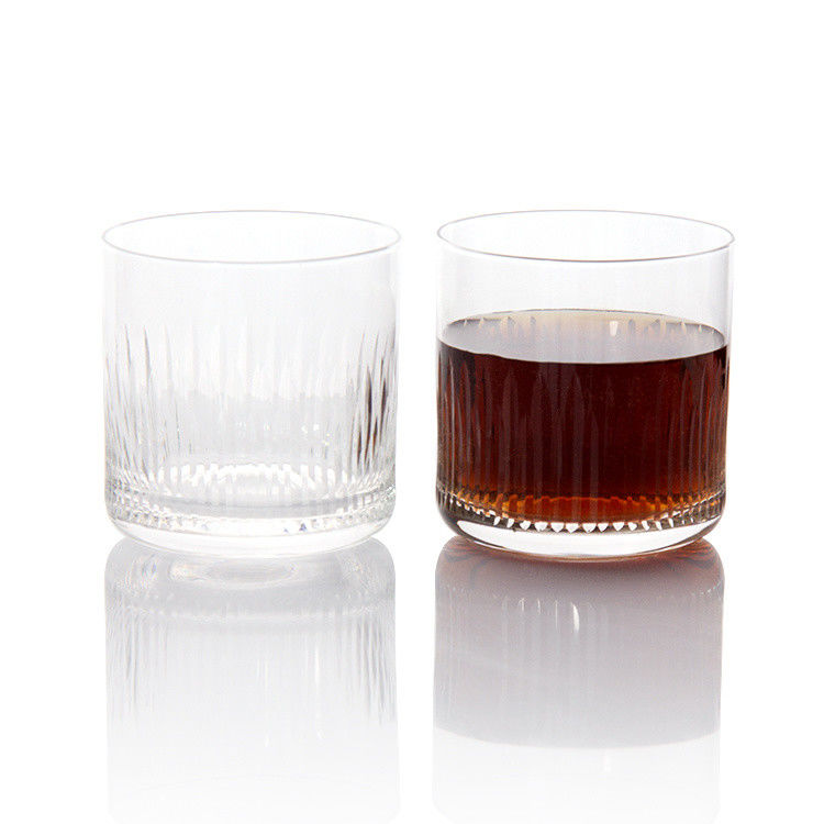 7.5oz Modernos vasos de bebida grabado whisky tumbler cristal copa para beber bourbon