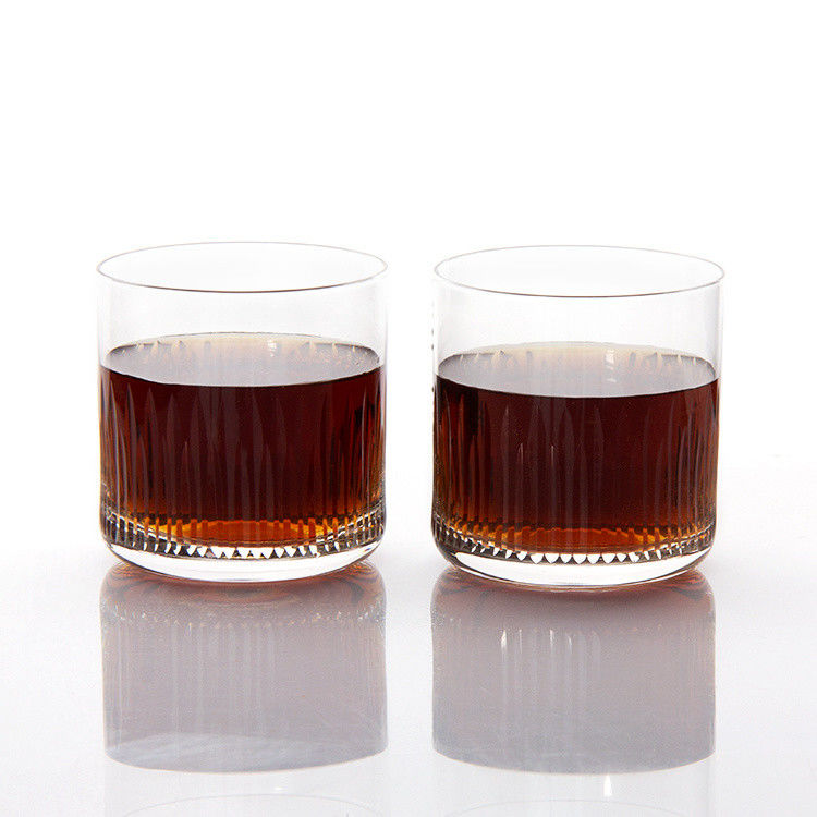7.5oz Modernos vasos de bebida grabado whisky tumbler cristal copa para beber bourbon