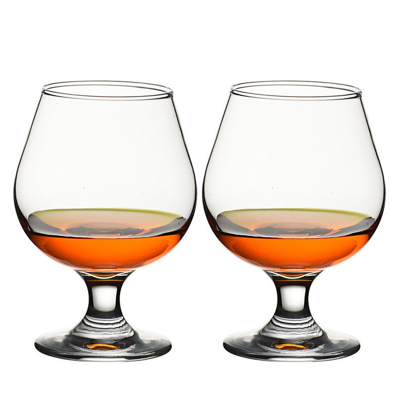 Cognac de tallo corto Brandy Cristal de vidrio copa de copa sin plomo ODM
