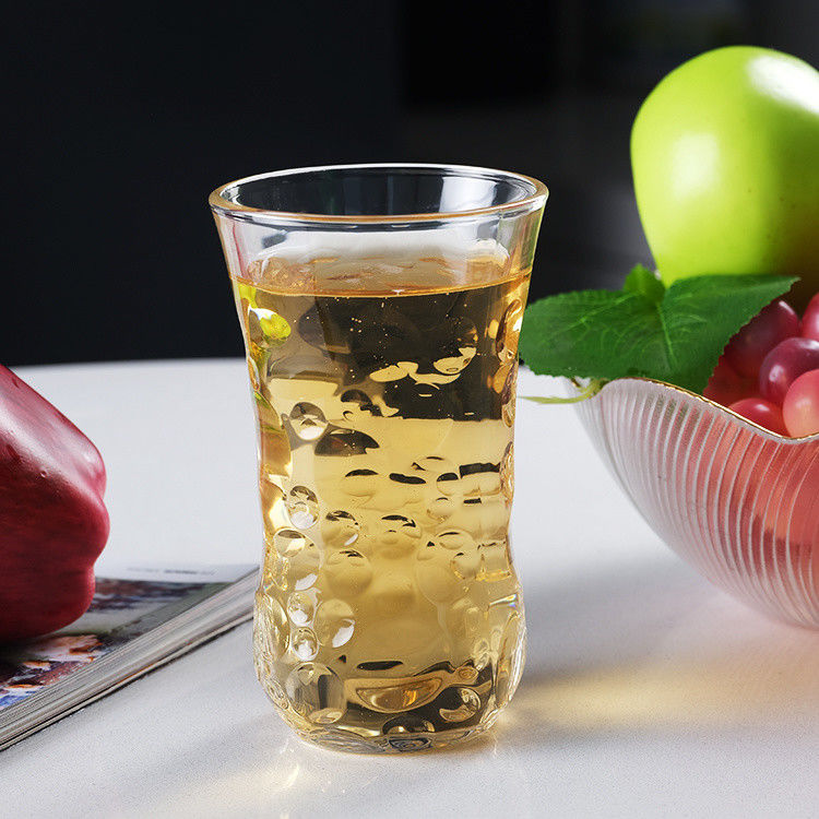 Copo de vino sin plomo grabado sin tallo Copo de vidrio a granel para whisky espresso