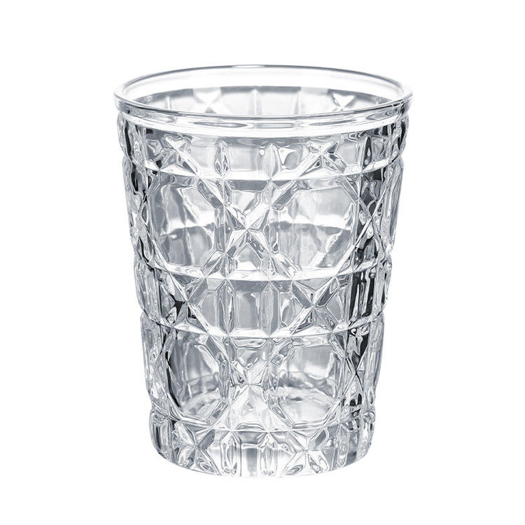 Copo de vino sin plomo grabado sin tallo Copo de vidrio a granel para whisky espresso