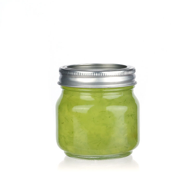 Jarrones de vidrio hermético para boca para almacenamiento de alimentos 250ml 300ml 500ml 1000ml