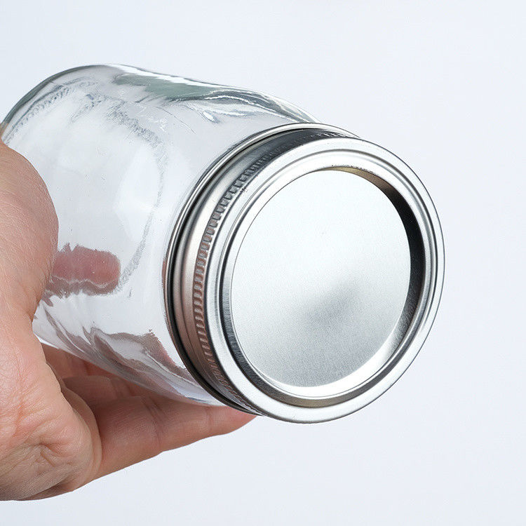 Jarrones de vidrio hermético para boca para almacenamiento de alimentos 250ml 300ml 500ml 1000ml