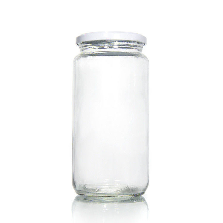 Calidad 45Ml 100Ml 150Ml 350Ml 450Ml Refrigerante de cocina de alta calidad Jarrones de vidrio con tapa de metal