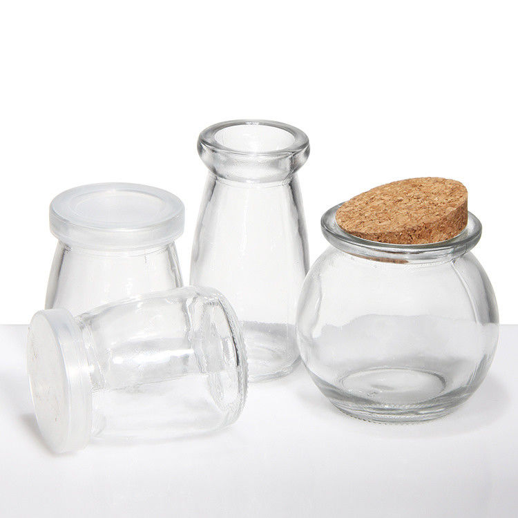 Envases de vidrio para pudines envases de especias tapas de corcho 50ml 100ml 150ml