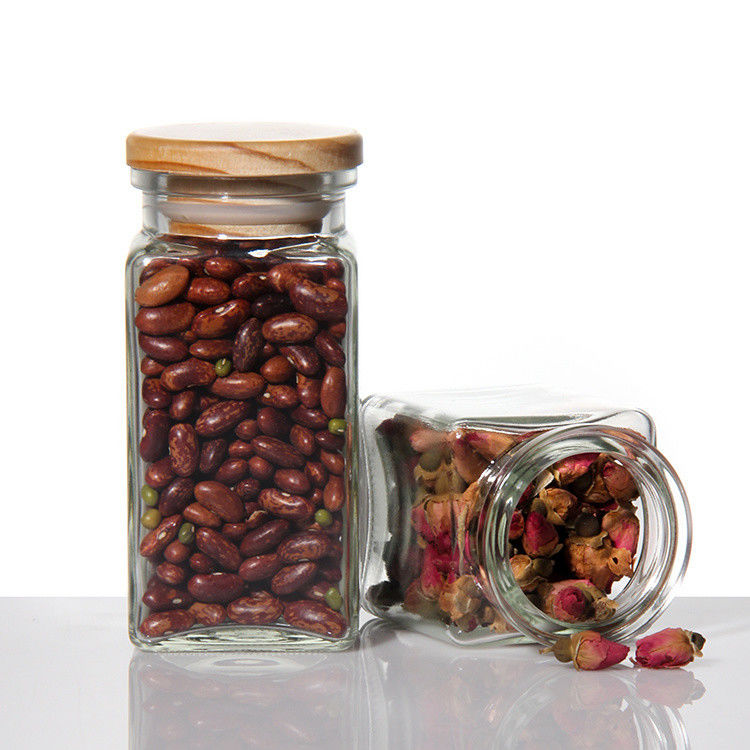 Te dulce Azúcar Jarrones de café de vidrio Contenedores con tapa de corcho 750ml ODM