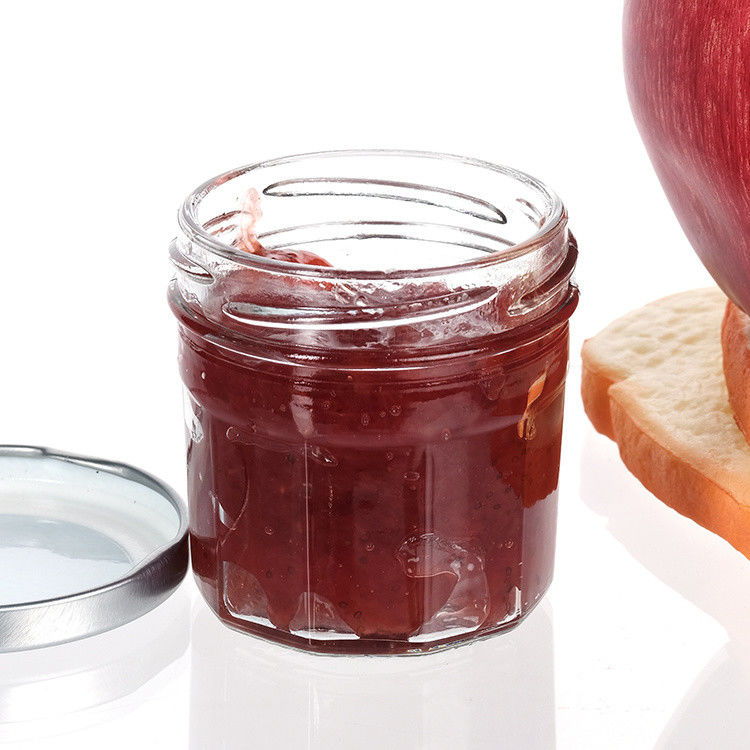 Jarrón de almacenamiento de mermelada de alto sello Jarrón doméstico vacío puede limpiar la mermelada con tapa de aluminio