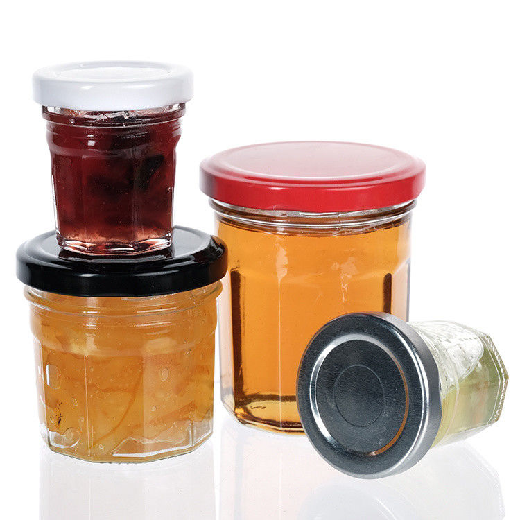 Precio de fábrica Jarrón de almacenamiento de embalaje de alimentos transparente Jarrón de vidrio redondo de varios tamaños