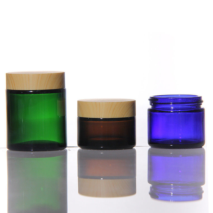 Jarrón de vidrio Crema Logotipo personalizable Jarrones de crema Botellas cosméticas para crema hidratante 50g 100g 200g