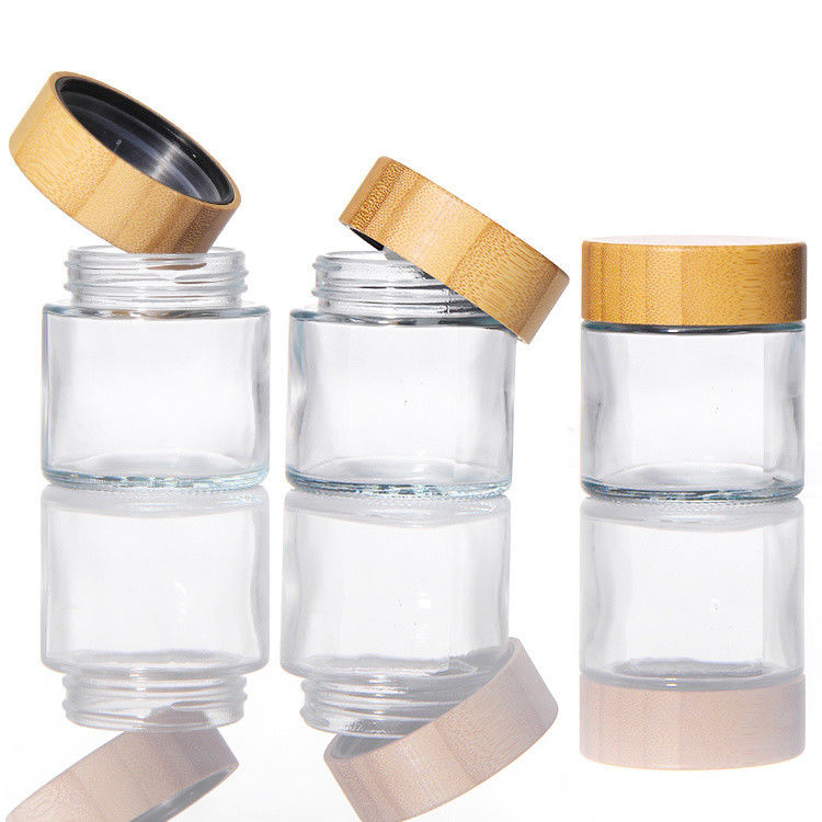 Jarrones de almacenamiento de crema personalizados Jarrón de crema vacío 1 oz 2 oz 3 oz 4 oz Lado recto