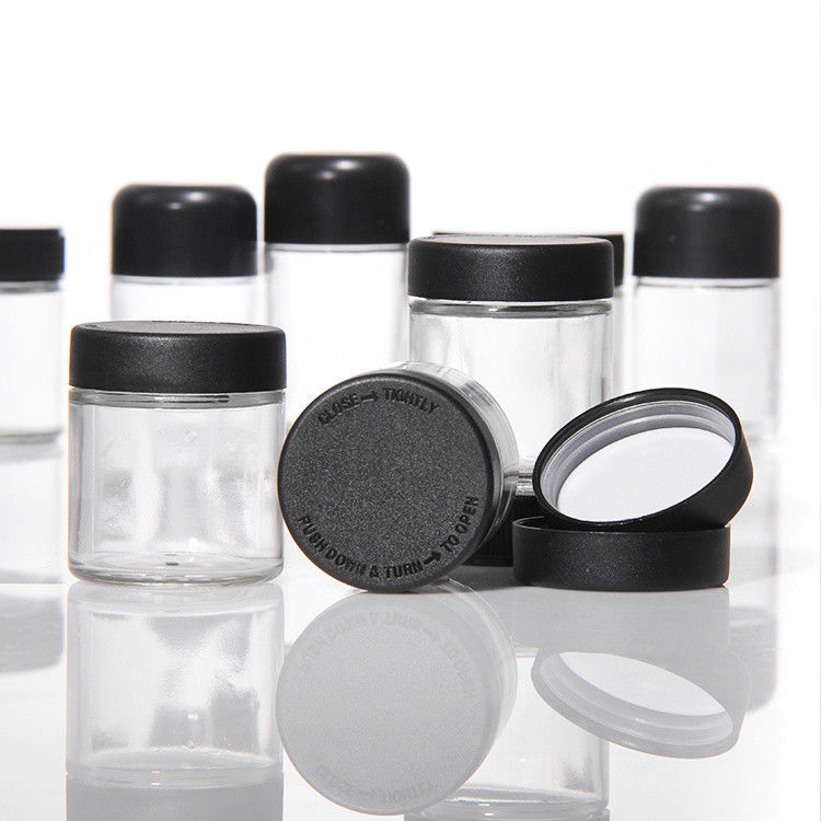 Jarrones de almacenamiento de crema personalizados Jarrón de crema vacío 1 oz 2 oz 3 oz 4 oz Lado recto