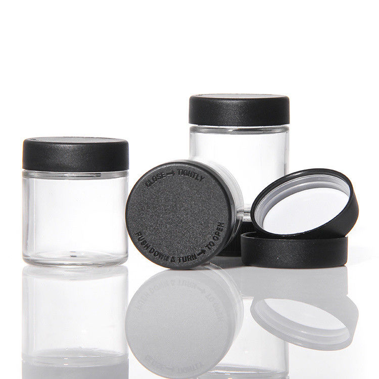 Jarrones de almacenamiento de crema personalizados Jarrón de crema vacío 1 oz 2 oz 3 oz 4 oz Lado recto