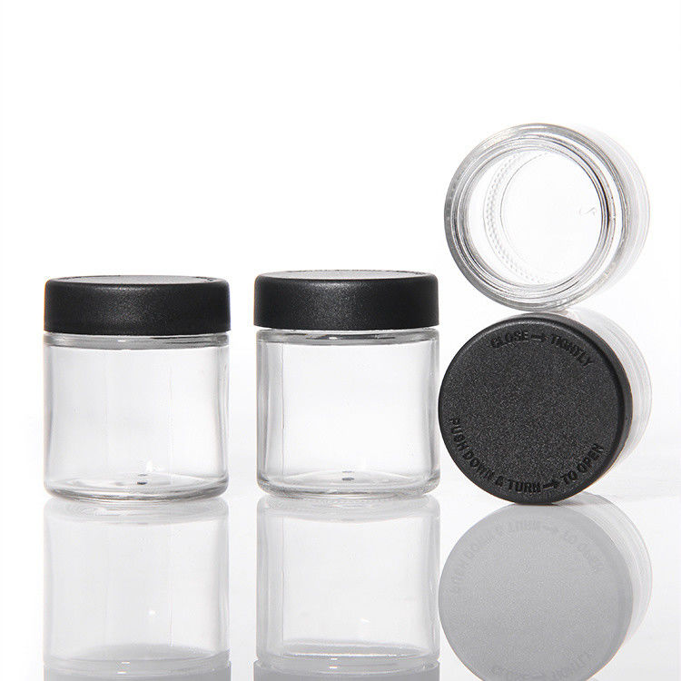 Jarrones de almacenamiento de crema personalizados Jarrón de crema vacío 1 oz 2 oz 3 oz 4 oz Lado recto
