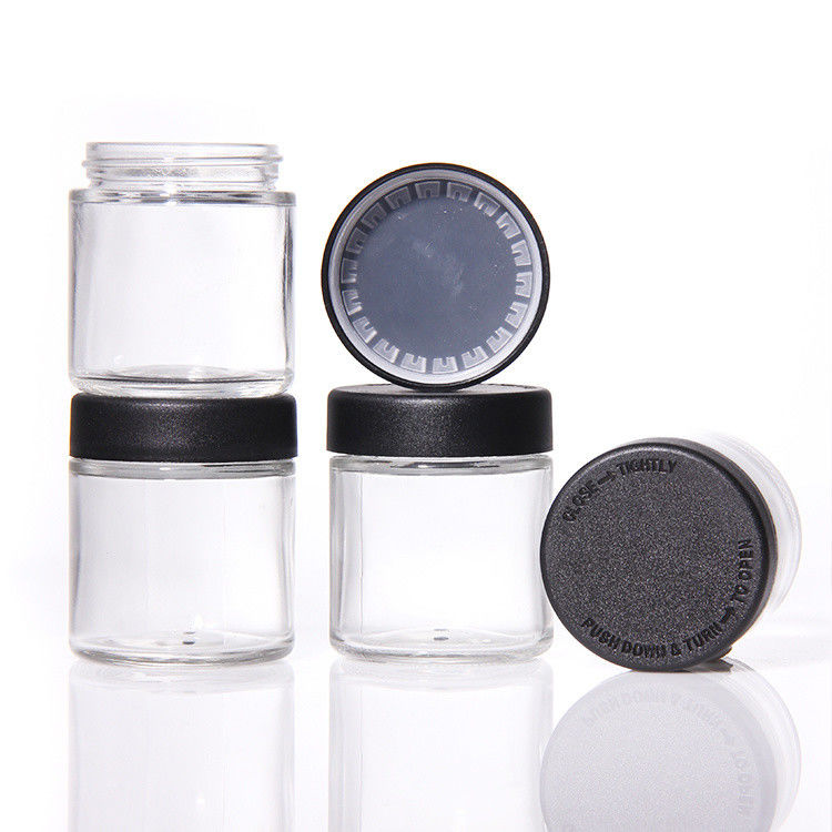 Jarrones de almacenamiento de crema personalizados Jarrón de crema vacío 1 oz 2 oz 3 oz 4 oz Lado recto